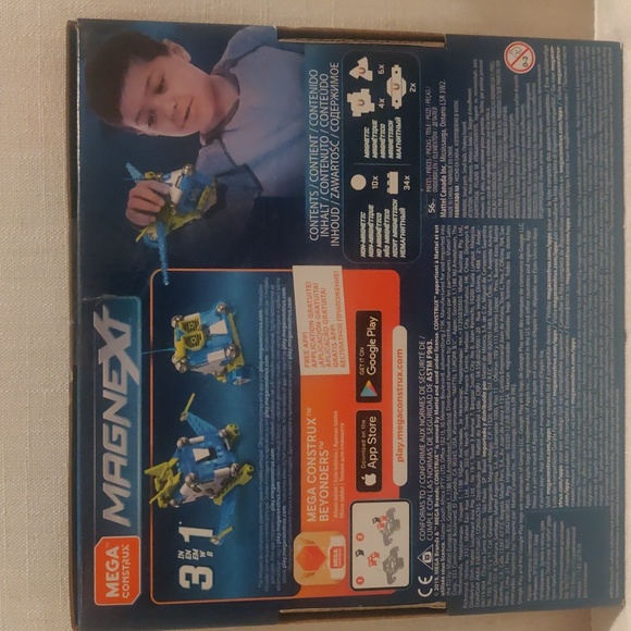 BRAND NEW* Mega Construx Magnext 3-in-1 Mag-Rockets Building Bloks Toy 6+ 56pcs - Picture 2 of 7